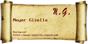 Meyer Gizella névjegykártya